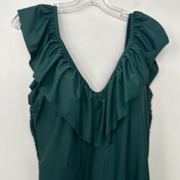 Raisins Curve Green One Pc Swimsuit 16W - Picture 2 of 10